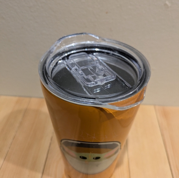 Orange Tumbler with Baby Yoda Design 12 Oz - Picture 3 of 6